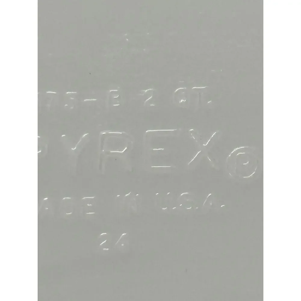 Vintage Pyrex Blue Snowflake Milk Glass Baking Dish No. 212 - Small Chip